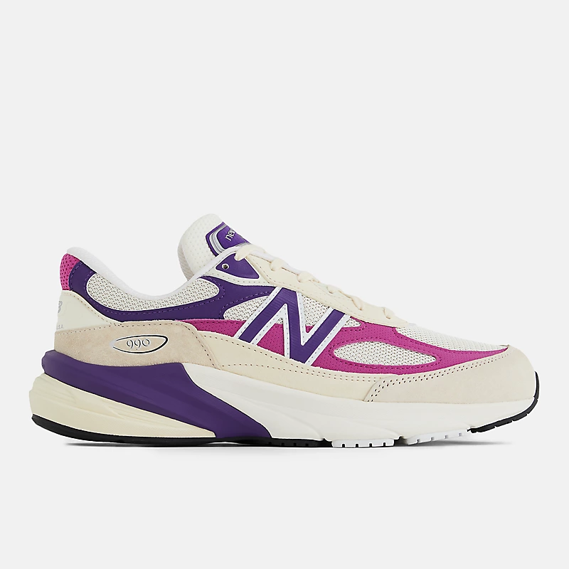 Wyprodukowano w USA 990v6 unisex - Wapień z magentą