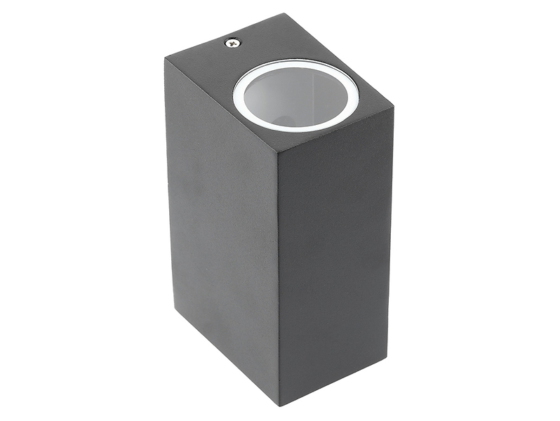 Kinkiet zewnętrzny Tiago 2-punktowy aluminiowy szary