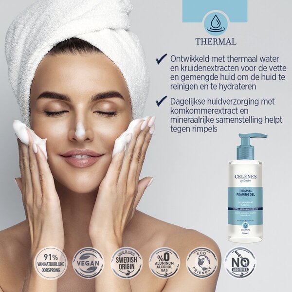 Celenes By Sweden termalni penasti gel<br>250 ml - za mastno in mešano kožo