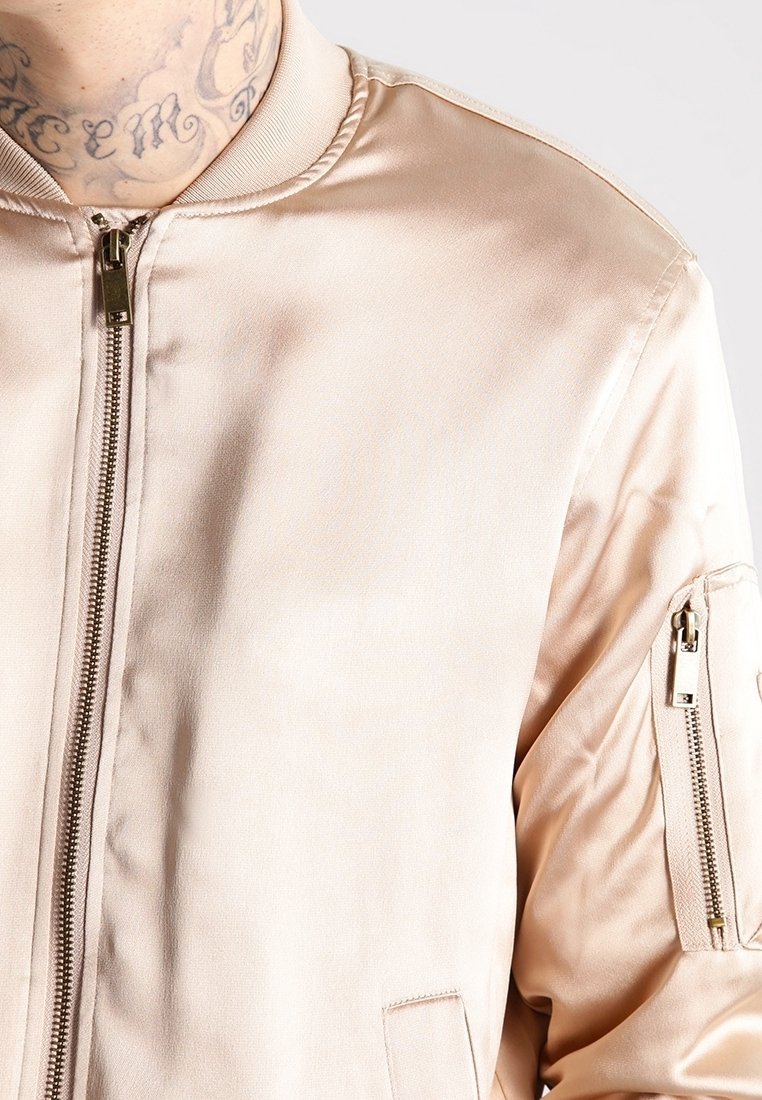 Black Kaviar Bomber Jacket - beež