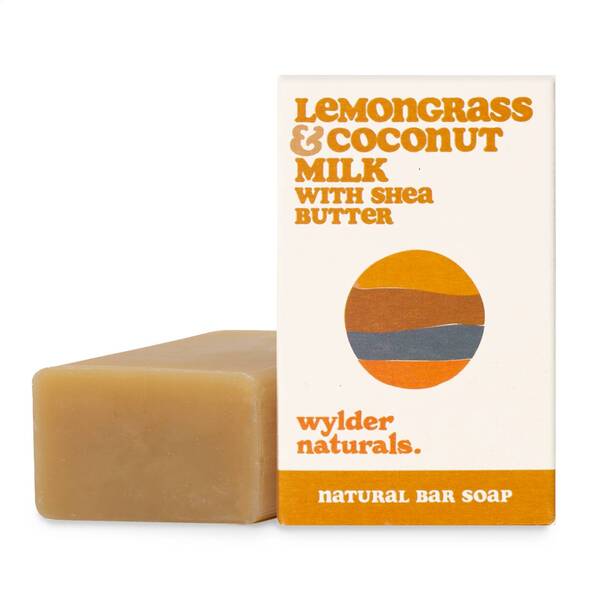 Jabón Wylder Naturals de hierba limón y leche de coco con manteca de karité, 120 g
