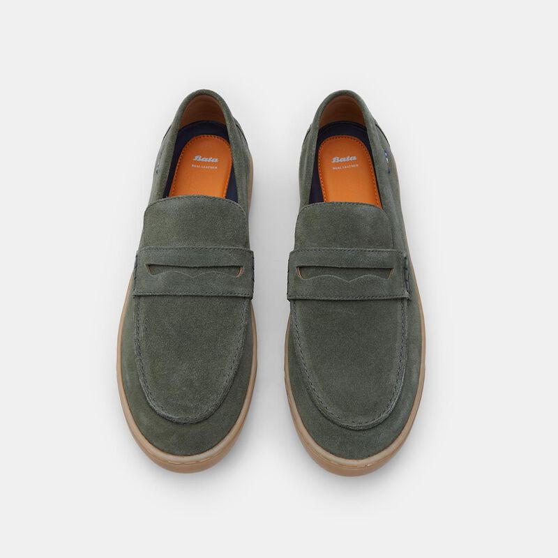 BATA herenloafers van suède