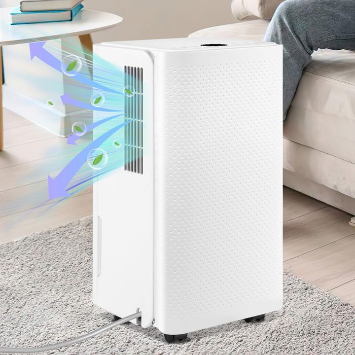 Eulenke Déshumidificateur d'air, 16L / jour, Minuterie 24h, Réservoir amovible 2L, Surface Couverte 25m²