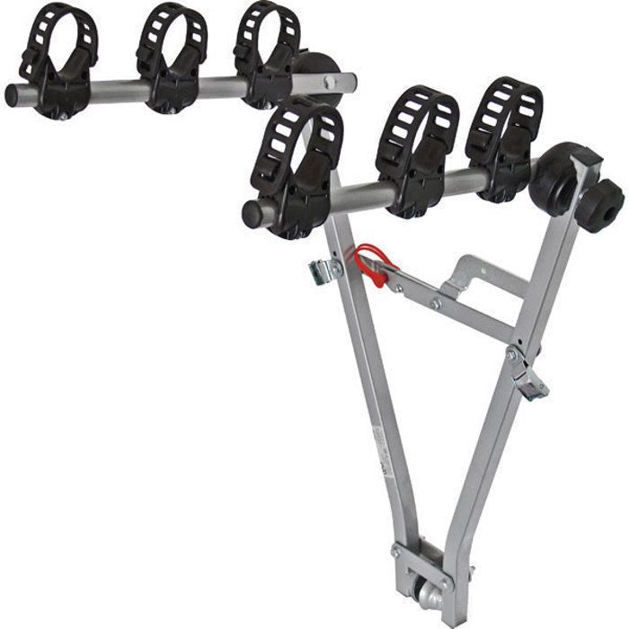 Rear bike rack - Driver - Universal model - Lacquered steel - Max load 300 kg - 3 bikes