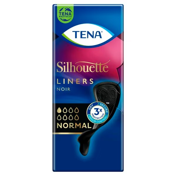Tena Silhouette Noir Normal дневни улошци<br>Медицински производ - црни, 26 комада