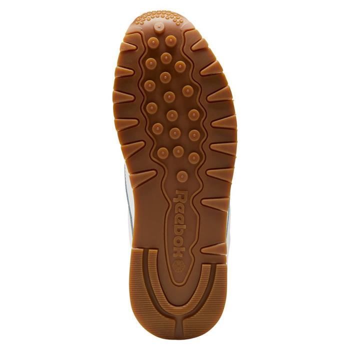 Chaussures pour garçons juniors - REEBOK - Heritage - Cuir lisse - Semelle intercalaire signature - Blanc