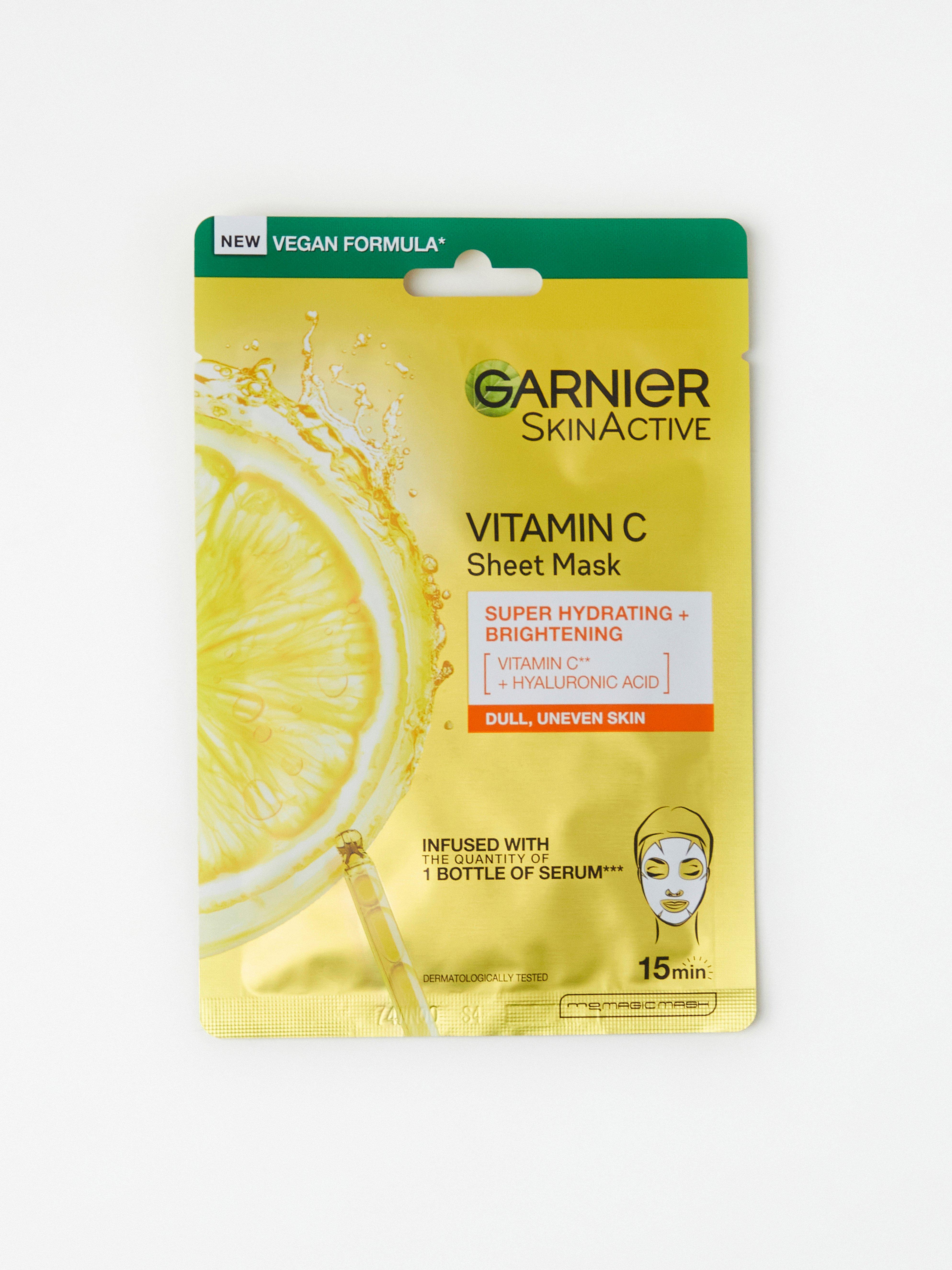 Garnier Skin Active vitamin C maska za lice super hidratantna posvjetljujuća bez boje