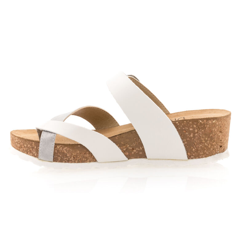 Sandalias blancas para mujer / Zapatos de punta abierta