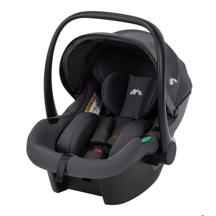 BEBECONFORT HAZE TRIO LUX Passeggino 3 in 1, navicella + seggiolino auto i-Size + parapioggia + borsa fasciatoio, 0-22 kg, grafite minerale