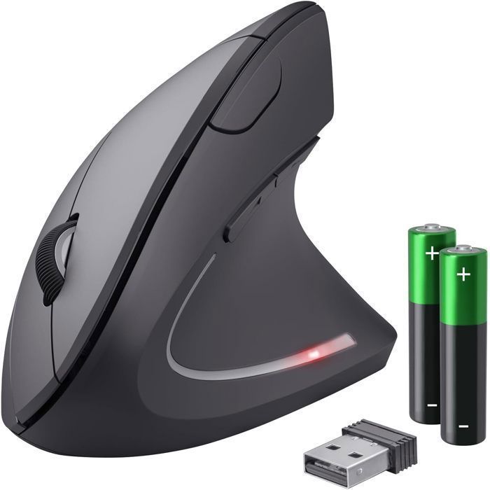 Affidati a Verto, mouse verticale wireless ergonomico per la prevenzione della sindrome da mouse e dell'epicondilite, compatibile con PC, laptop e Mac.