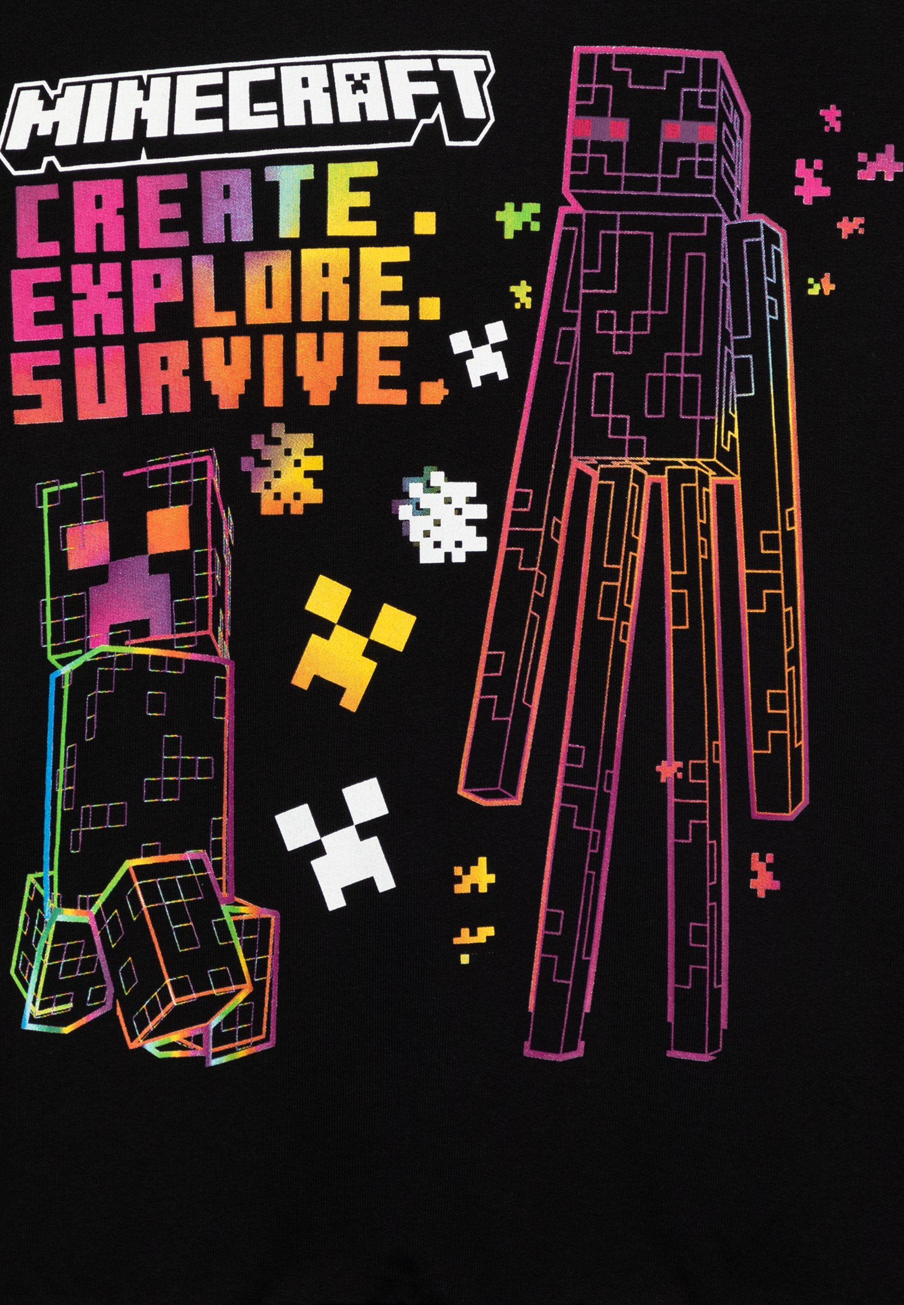 Nommé NKMJIZ MINECRAFT UNISEXE - Sweat à capuche - noir