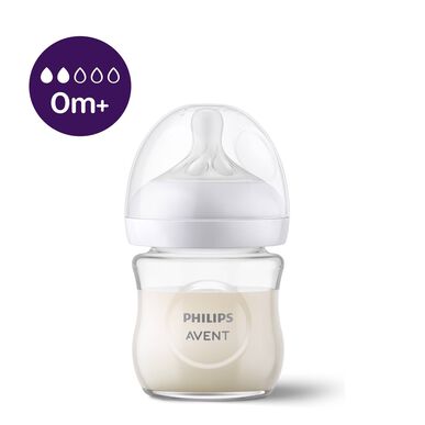 Philips Avent Natural Response glazen babyfles 120 ml 120 ml 120 ml