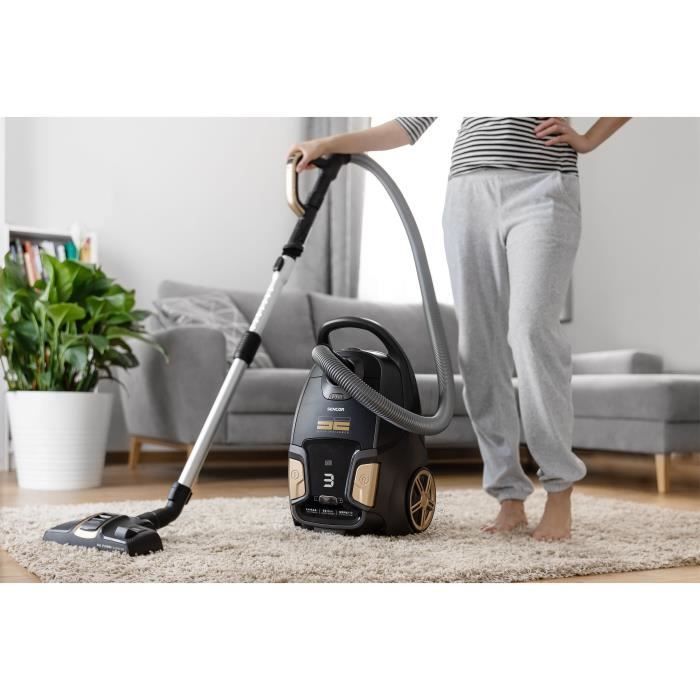 Aspirateur traineau avec sac - SENCOR - SVC 9300BK - 600 W - 59 dB - Noir