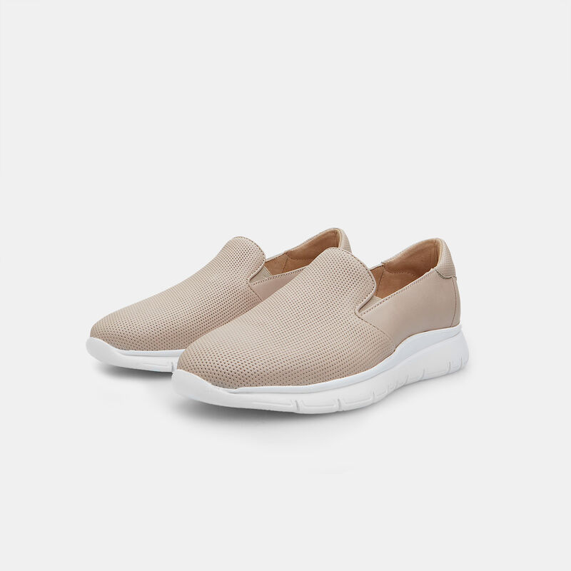 Damskie skórzane trampki