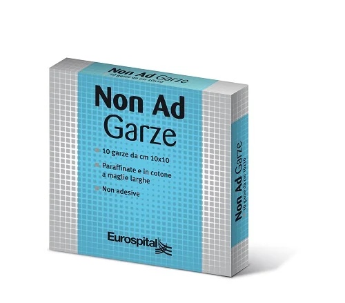 EUROSPITAL Gaze de coton sans paraffine 10x10 cm, 10 pièces