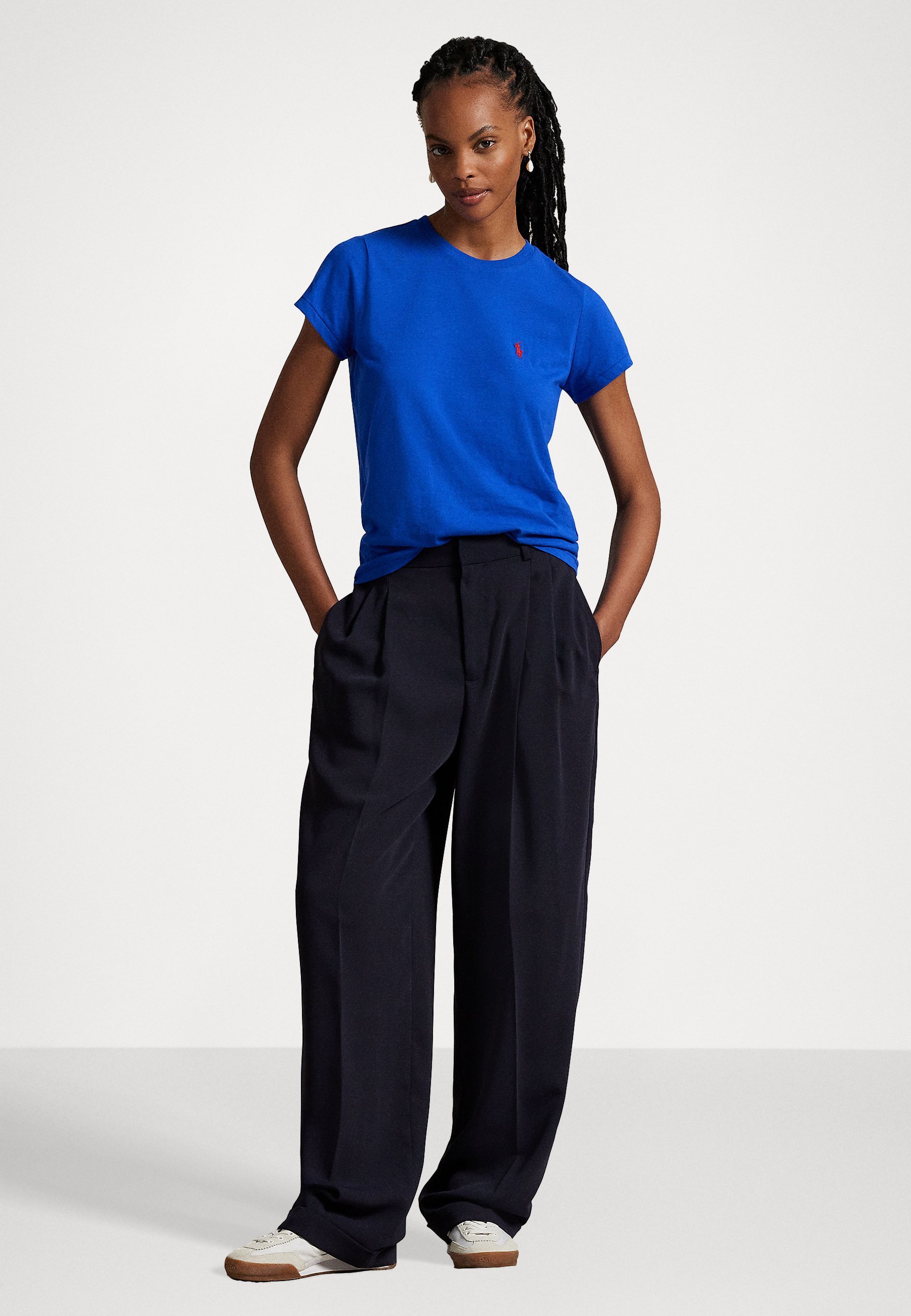 Polo Ralph Lauren COTTON JERSEY CREWNECK T-SHIRT - Základné tričko - pacific royal