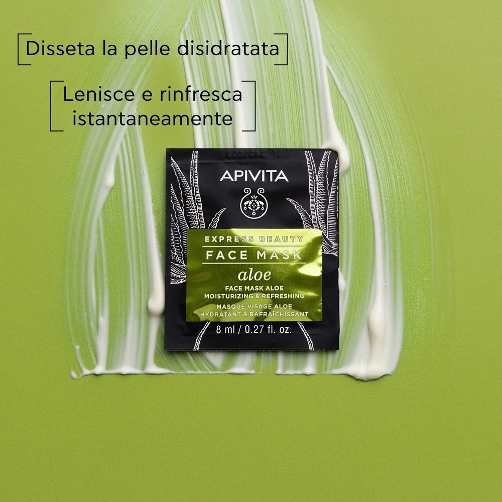 APIVITA Apivita Express Aloe 2 x 8 ml niisutav näomask