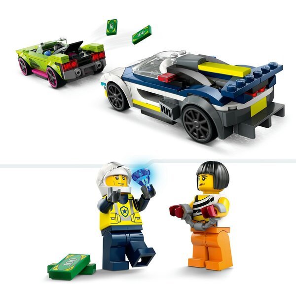 LEGO City 60415 Policijski avto in hiter avtomobilski pregon