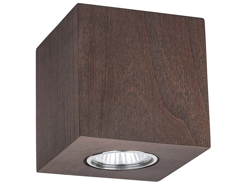 Plafon Wooddream drewniany ciemny brąz