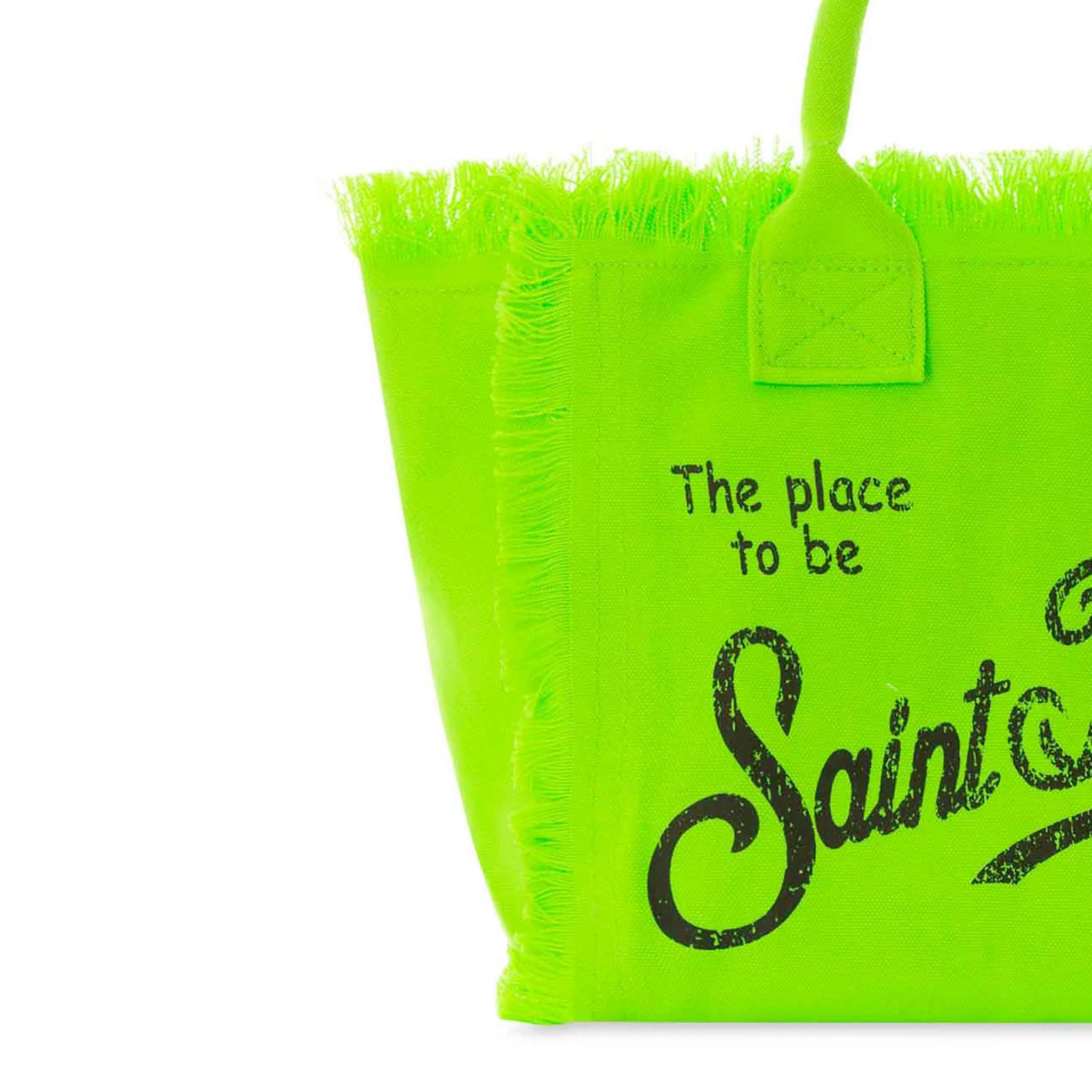 Sac Colette en toile de coton vert fluo