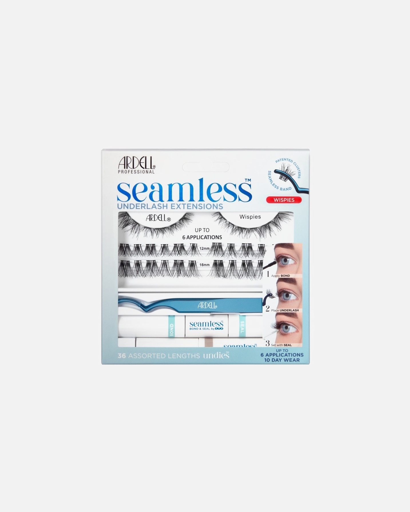 Extensiones de pestañas postizas Ardell Makeup Accessories Seamless Wispies – 1 par