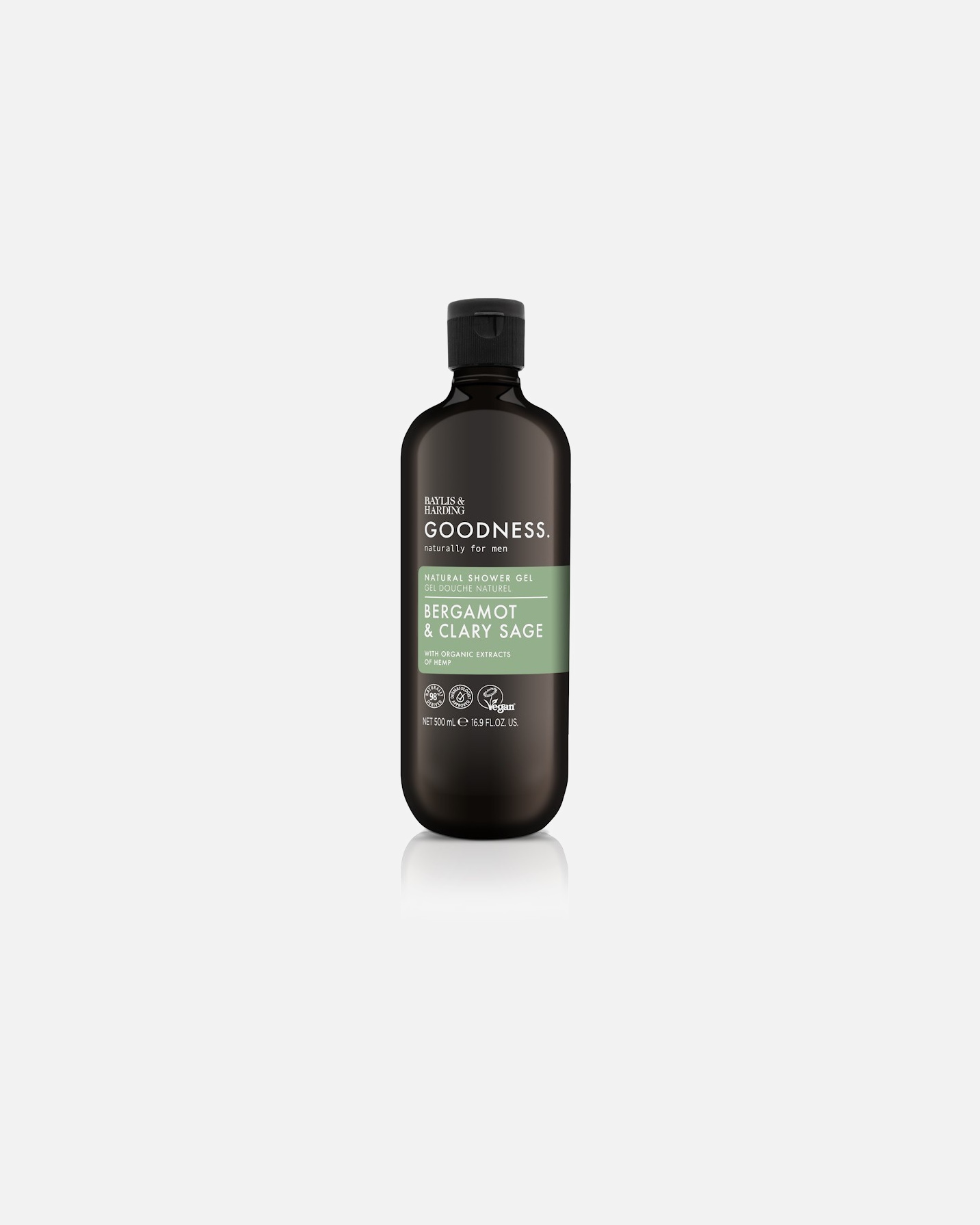 Gel douche Baylis & Harding Goodness Bergamote & Sauge sclarée - 500 ml