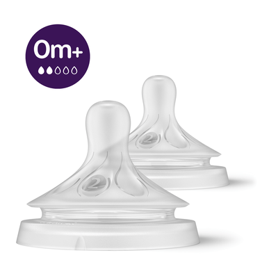 Philips Avent 2 uzgaļi Natural Response T2 lēnas plūsmas 0 ml 2 vienības 2 vienības