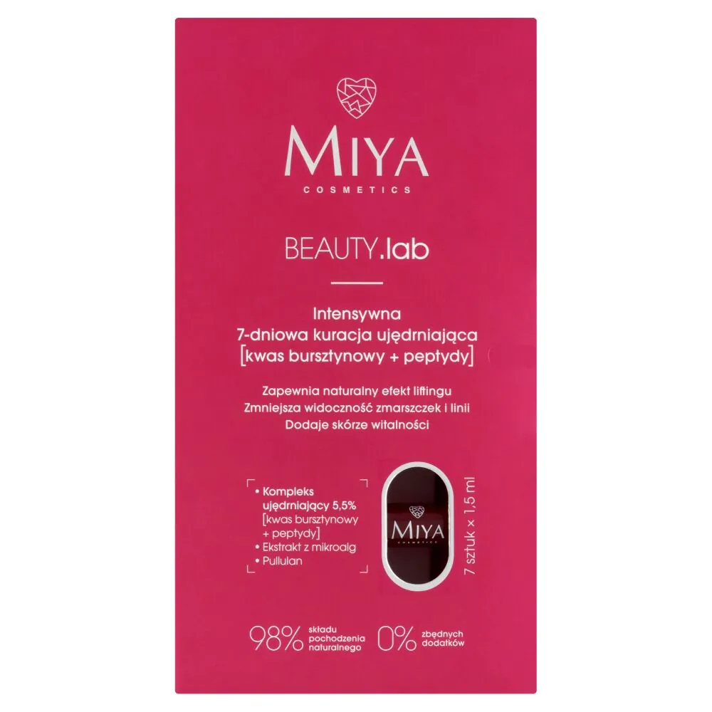 Miya Beauty.Lab Intensywna 7-Dniowa Kuracja Ujędrniająca na noc [Kwas Bursztynowy + Peptydy] 5%