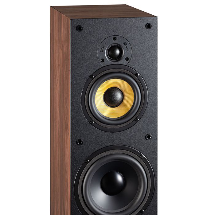 Davis Acoustics Mia 200 Amerikanischer Nussbaum – 3-Wege-Standlautsprecher mit 3 Lautsprechern – Paarweise erhältlich