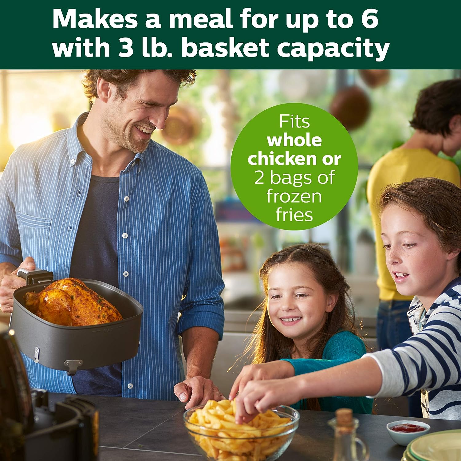 Friteuză Philips Premium Airfryer XXL cu tehnologie de îndepărtare a grăsimilor, neagră, HD9630/98
