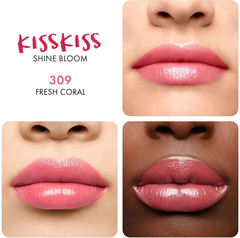 GUERLAIN KissKiss Shine Bloom Glossy lūpu krāsa