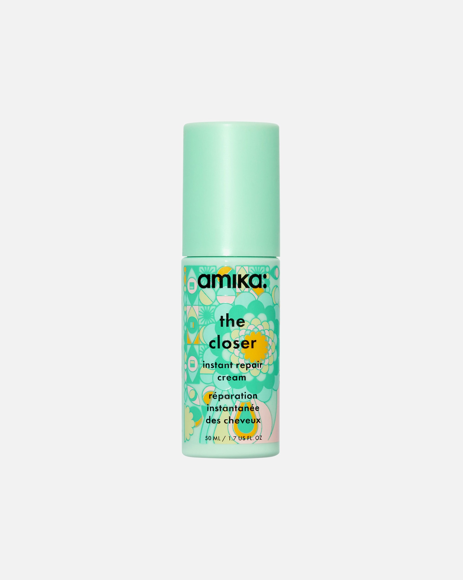 Après-shampoing sans rinçage Amika The Closer Crème scellante instantanée pour pointes fourchues - 50 ml