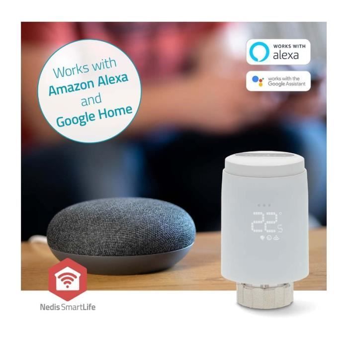 Válvula termostática inteligente para radiador NEDIS - Smartlife - Zigbee 3.0 - Ahorro de energía - Fácil instalación