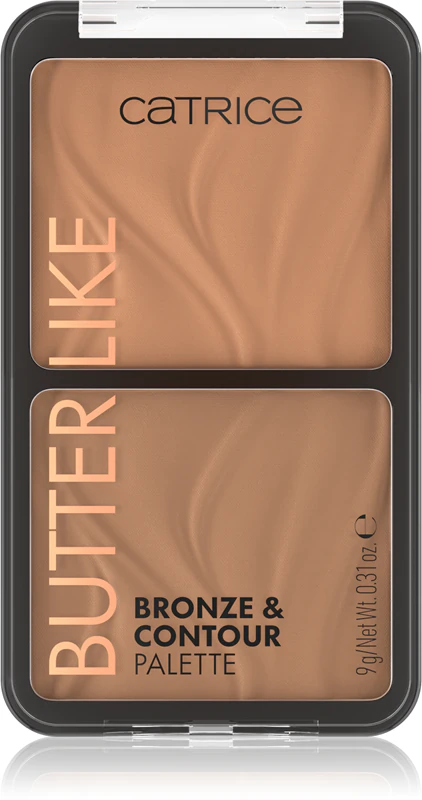 Paletka na kontúrovanie tváre Catrice Butter Like Bronze & Contour s bronzerom