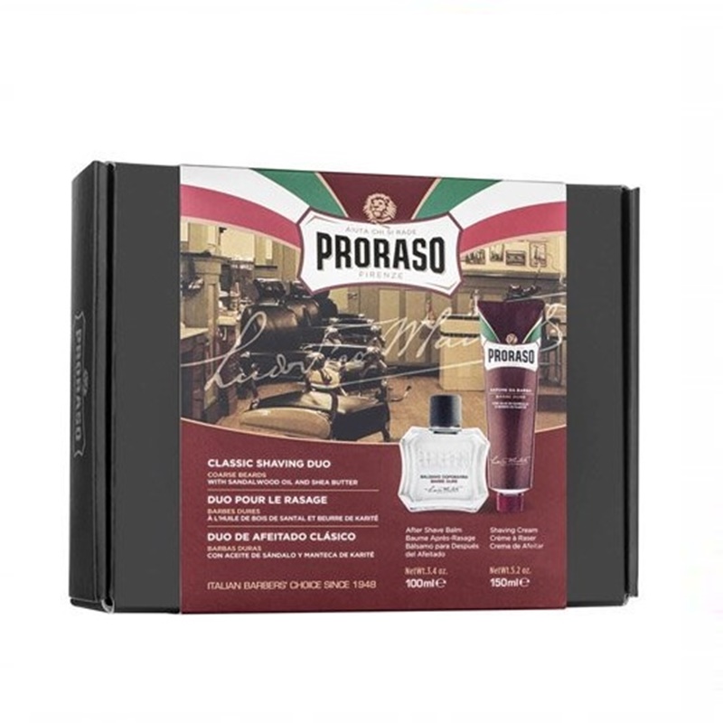 Proraso Classic Rakningsduo Röd
