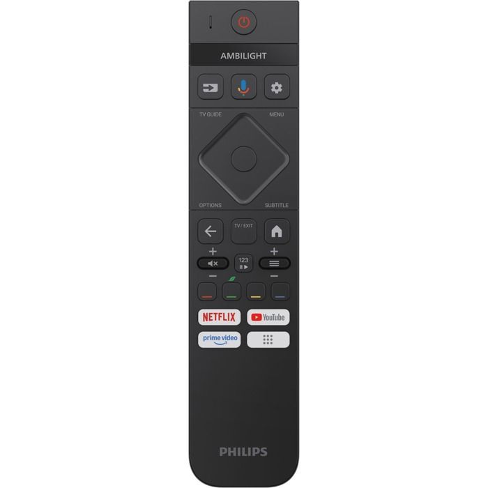 Televisor Philips 77OLED810 de 194 cm, 4K UHD 2025, OLED Ambilight, color gris metalizado.
