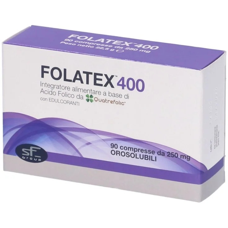 DIFASS Folatex 400 Foliumzuursupplement voor zwangere vrouwen 90 tabletten Voedingssupplement voor zwangere vrouwen