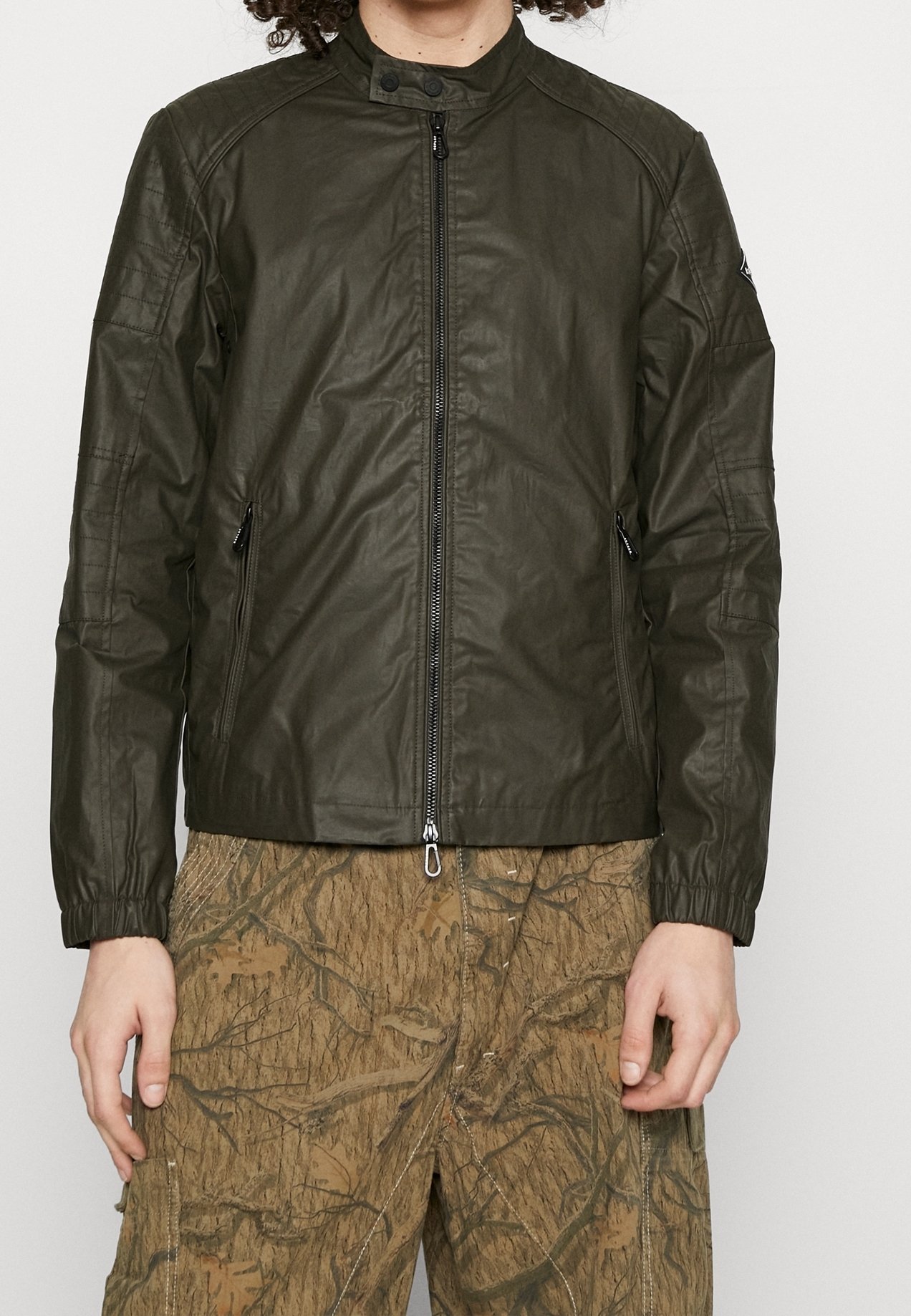 Giacca bomber Replay - verde scuro