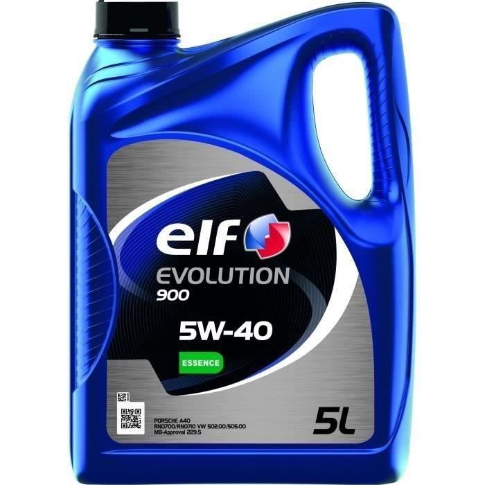 Petrol engine oil - ELF - EVOLUTION 900 5W-40 - 5L