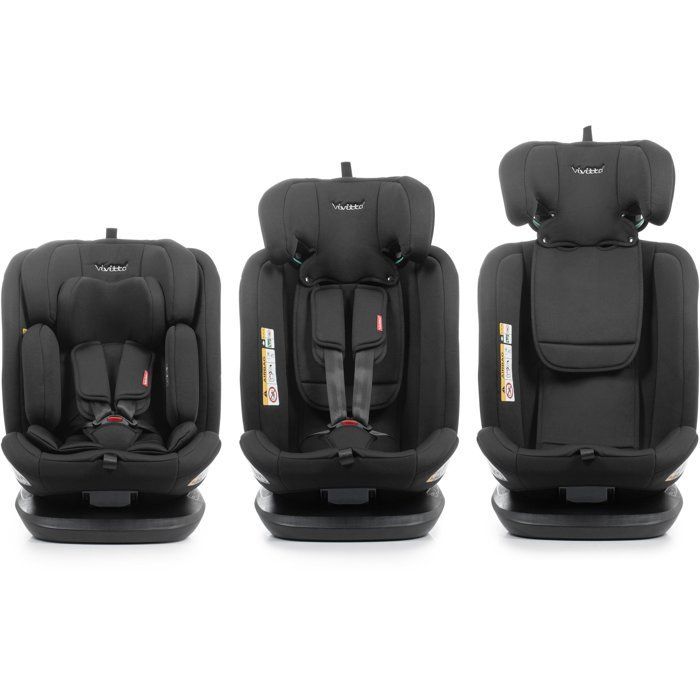 Seggiolino auto - BABYAUTO - ZAFIRO - Gruppo 0/1/2/3 - 40/150 cm - I-Size - Girevole - Reclinabile - Con riduttore - Nero