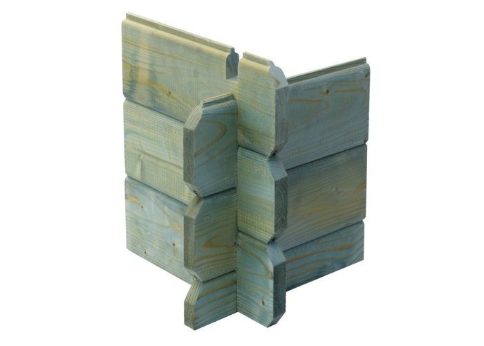 Wooden garden shed - 9m² - 3x3m - Treated - 28mm thick - Colour: green - DOM458