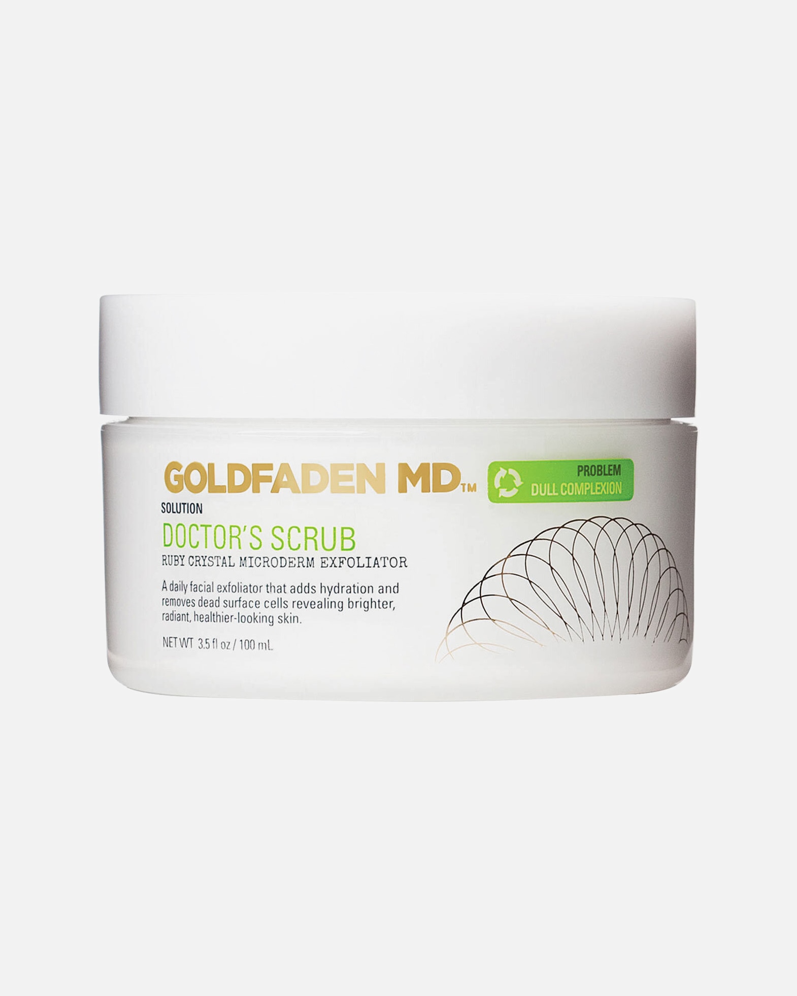 Goldfaden Scrub Viso Doctor's Scrub - Scrub Microdermoabrasivo al Cristallo di Rubino - 100 ml