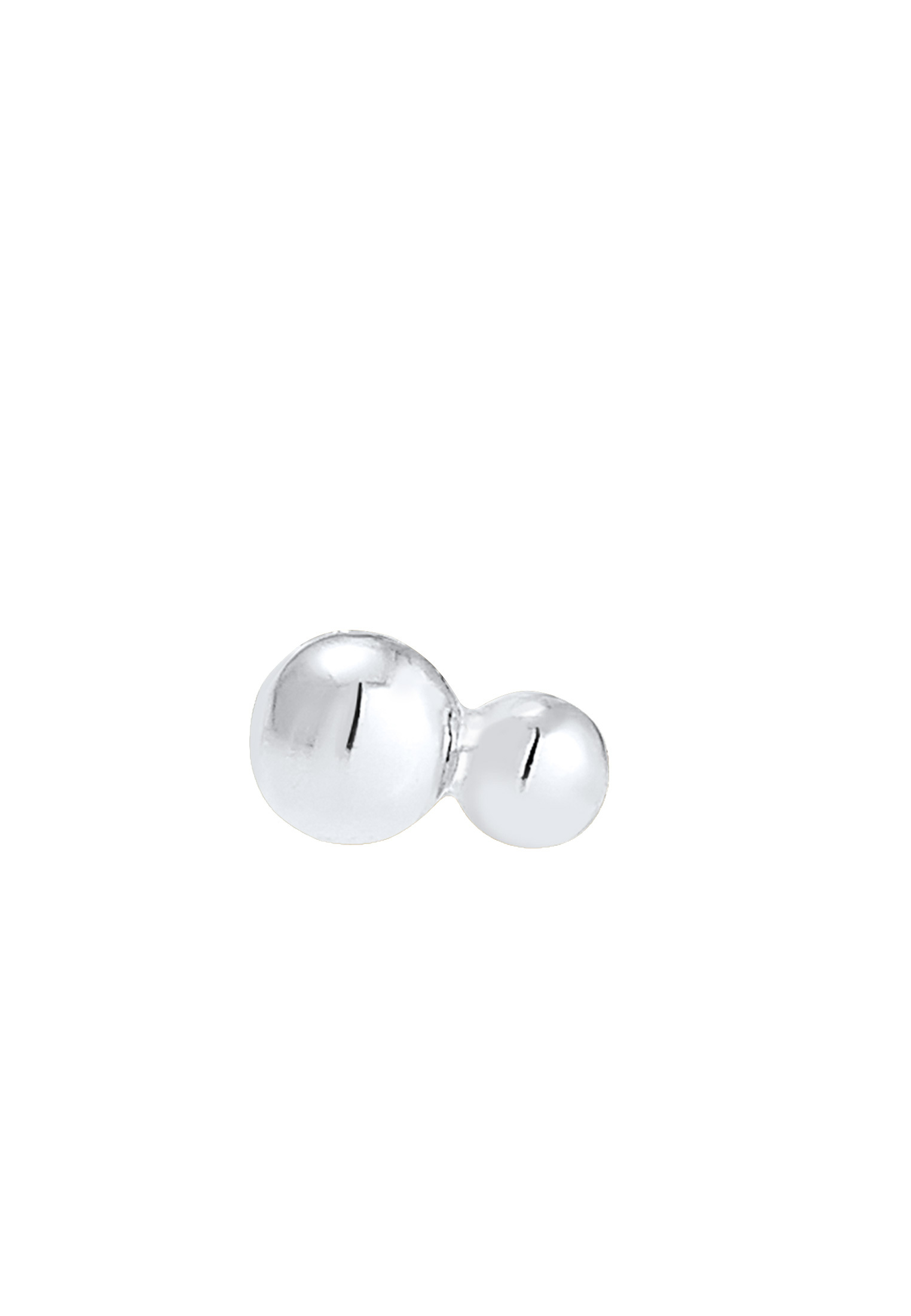 Elli Femmes clous d'oreilles boule géo pièce unique avec cristaux en argent sterling 925