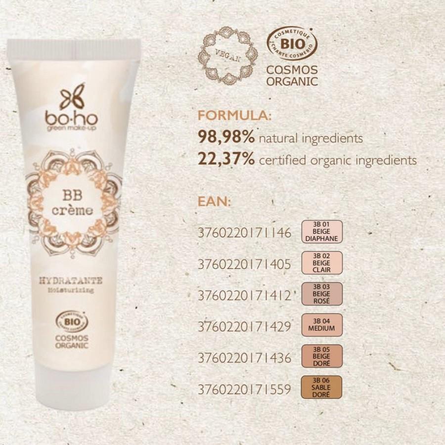 Boho zelena BB krema za šminkanje - 30 ml