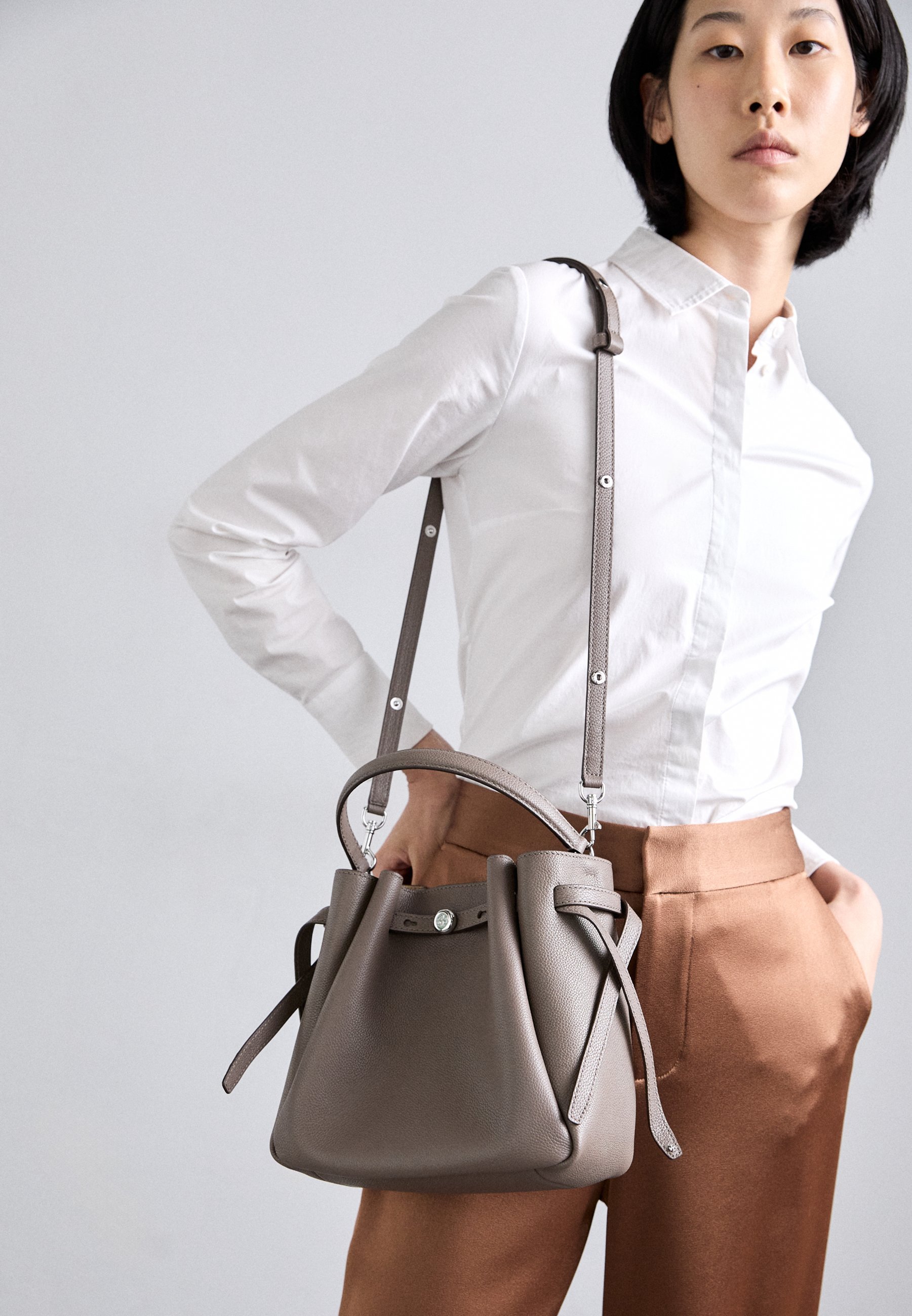 Tory Burch ROMY BUCKET BAG - Handtas - wilde paddenstoel