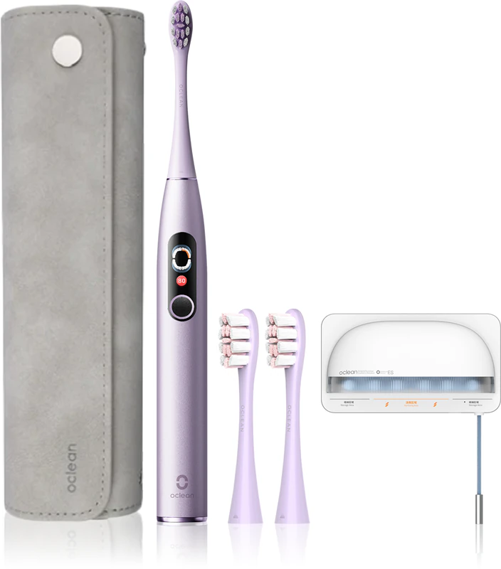 Kit de Higiene Dental Digital Oclean X Pro Roxo