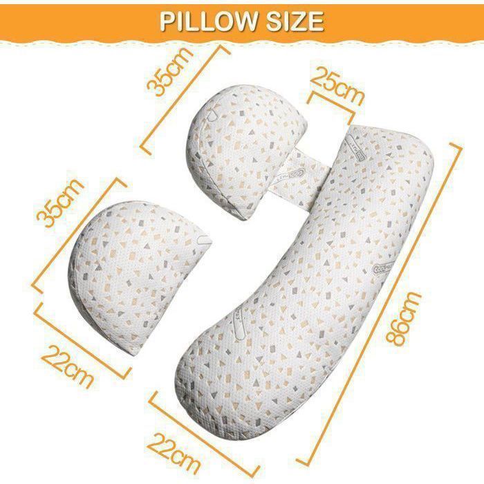 Pregnancy Pillow — Hips, Legs, Maternity Pillow with Removable and Adjustable Pillow Cover