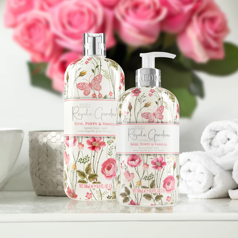 Baylis & Harding Royale Garden Vloeibare Handzeep met Roos, Klaproos en Vanille