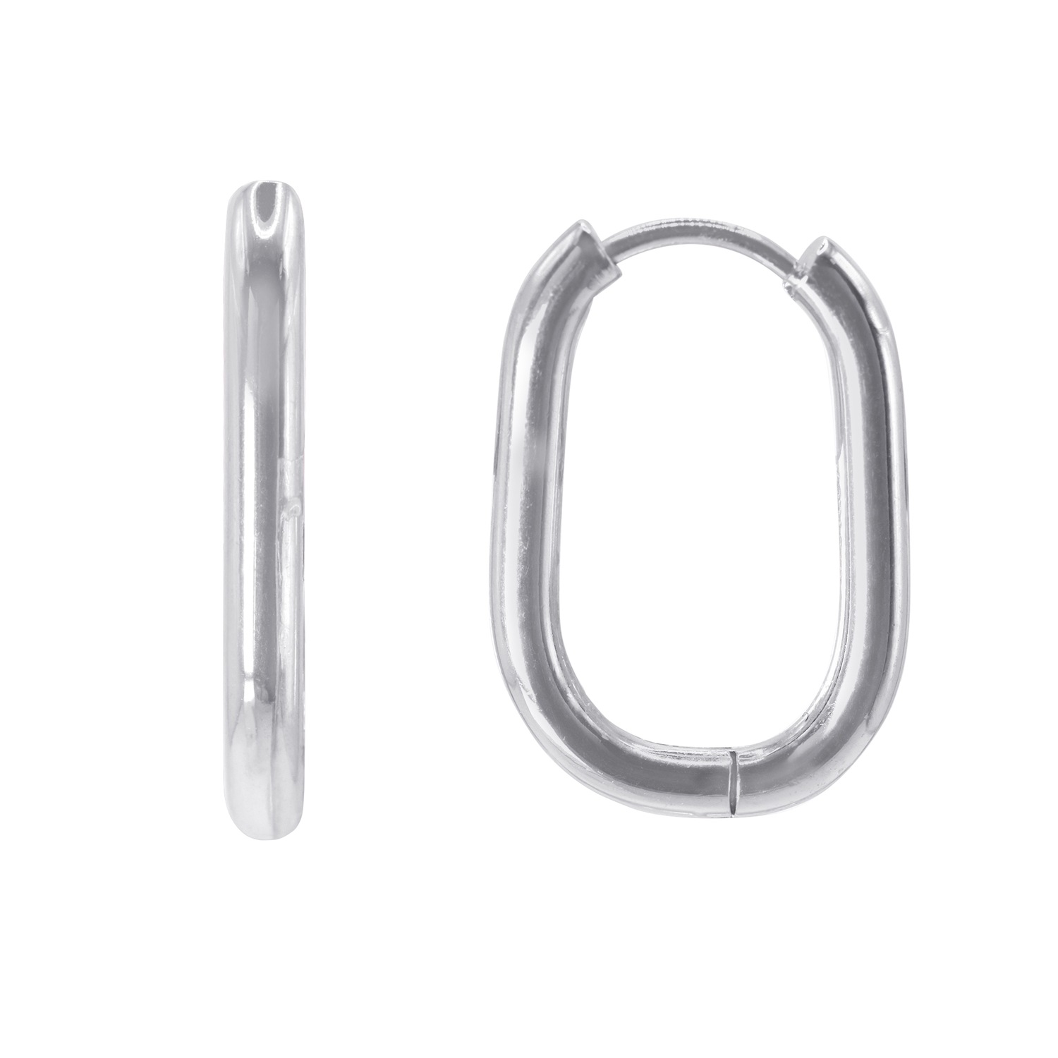 Heideman Boucles d'oreilles Lare couleur argentée polie
