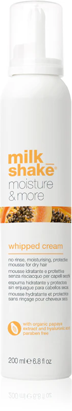 milk_shake® Moisture & More Whipped Cream, hydratační kúra bez oplachování pro suché vlasy